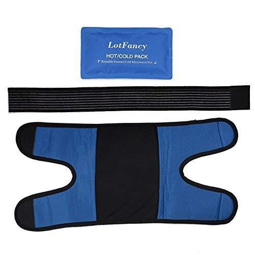 LotFancy Gel Ice Pack with Shoulder Wrap - Hot Cold Therapy for Sports Injuries, Sprains Sore, Swelling, Aches, Muscle and Joint Pain (Medium 8.8 x 5 inches)