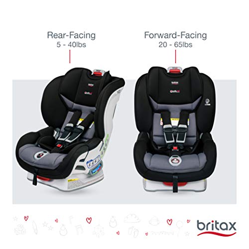 Britax Marathon ClickTight Convertible Car Seat - 1 Layer Impact Protection, Ashton [Amazon Exclusive]