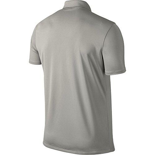 NIKE Men's Dry Victory Polo, Pewter Grey/White, Large