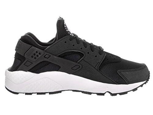 Nike Women's Air Huarache Run Black/Black/White Running Shoe 10.5 Women US