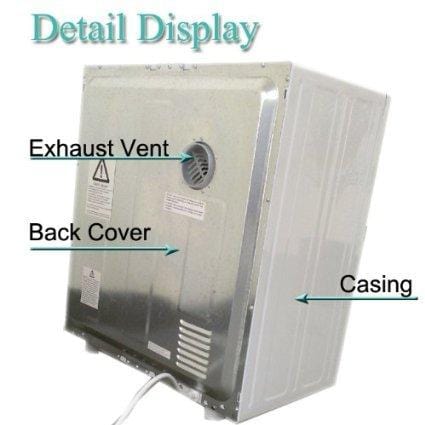 Panda 2.65 cu.ft Compact Laundry Dryer, White