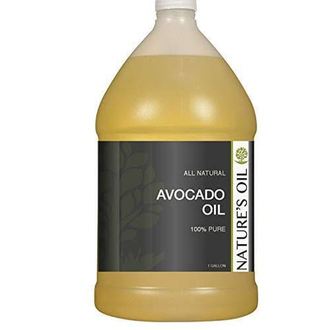 Avocado Oil Gallon - 100% Pure Carrier for Massage, Diluting Essential Oils, Aromatherapy, Hair & Skin Care Benefits, Moisturizer & Softener - by Nature's Oil.