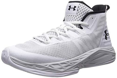 Under Armour Men's Jet Mid Basketball Shoe White (105)/Elemental 7.5 M US
