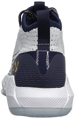 Under Armour Men's Heat Seeker Basketball Shoe, White (104)/Midnight Navy, 11