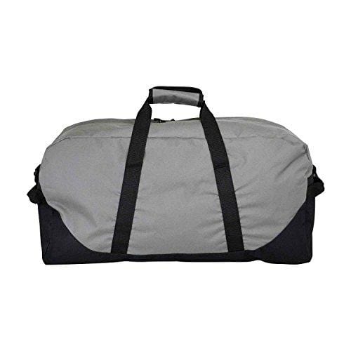 DALIX 25" Big Adventure Large Gym Sports Duffle Bag in Gray