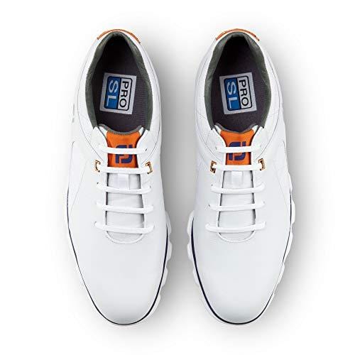 FootJoy Men's Pro/SL-Previous Season Style Golf Shoes White 11.5 W Navy/Orange, US [product _type] FootJoy - Ultra Pickleball - The Pickleball Paddle MegaStore