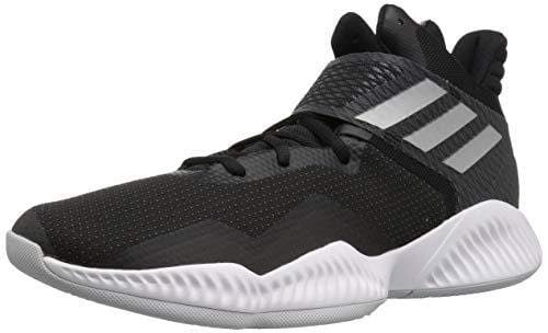 adidas Men's Explosive Bounce 2018 Basketball Shoe, Black/Silver Metallic/Light Solid Grey, 11 M US