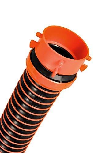Camco RhinoEXTREME 20ft RV Sewer Hose Kit, Includes Swivel Fitting and Translucent Elbow with 4-In-1 Dump Station Fitting, Crush Resistant, Storage Caps Included - 39867