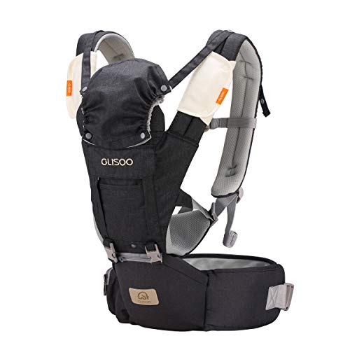 Ergonomic 360° Best Baby Soft Carrier, Comfortable Adjustable Positions,Breastfeeding Fits All Newborn Toddler,HipSeat Infant and Backpack,All Seasons,Perfect for Hiking Shopping (Dark Gray)