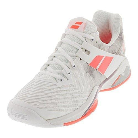 Babolat Propulse Fury AC Womens Tennis Shoes White/Pink (8)