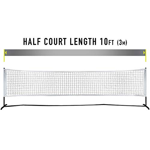 Franklin Sports Half Court Size Pickleball Net by Franklin Pickleball - Includes 10ft Net, (2) Paddles, and (2) X-40 USA Pickleball Approved Pickleballs