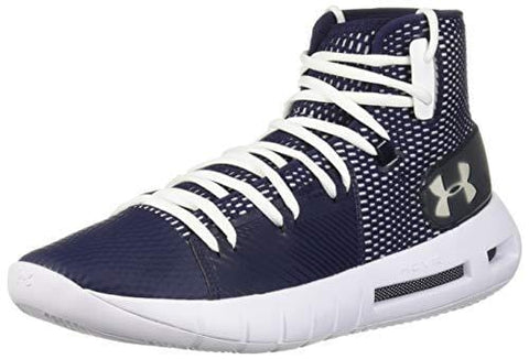 Under Armour Men's Drive 5 Basketball Shoe, Midnight Navy (401)/White, 8