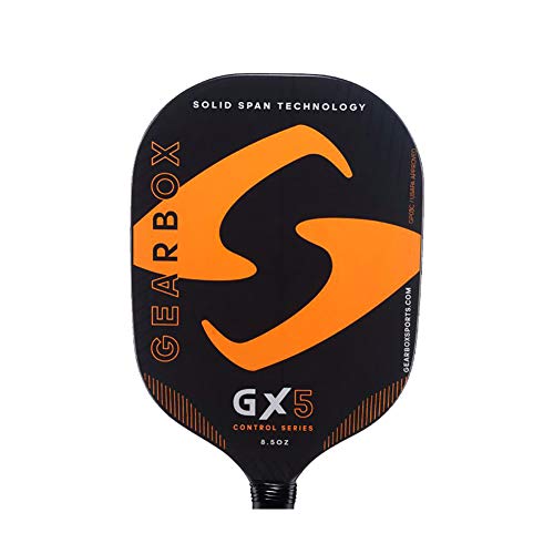 Gearbox GX5 Control 8.5oz 3-5/8in Carbon Fiber Orange Pickleball Paddle