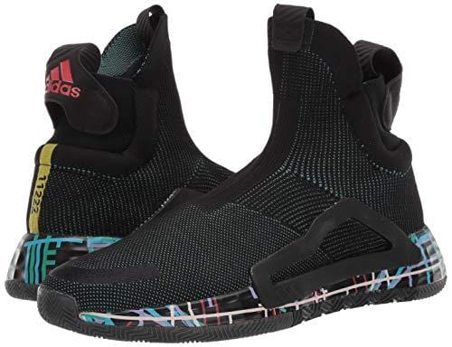 adidas Men's N3XT L3V3L Baseball Shoe Black/True Green/Clear Pink 11 Medium US