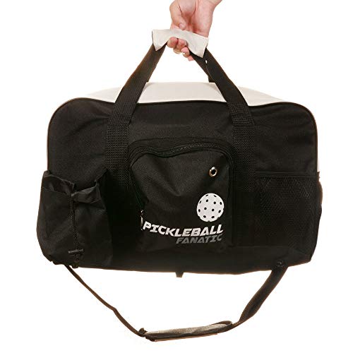 Pickleball Fanatic Duffel Bag (Light Gray/Black)