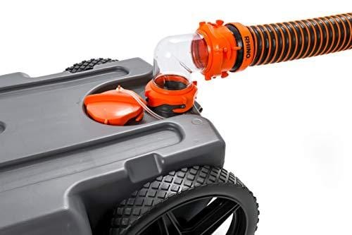 Camco Rhino Heavy Duty 28 Gallon Portable Waste Holding Hose and Accessories-Durable Leak Free and Odorless RV Tote Tank (39004)