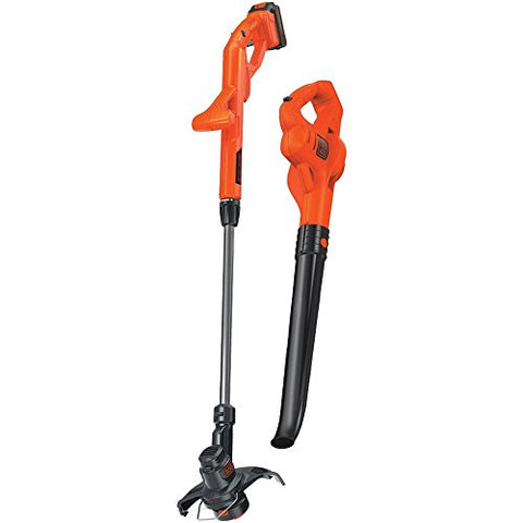 BLACK+DECKER Combo Kit, 10" Lack+Decker LCC221 20V MAX Lithium String Trimmer/Edger Plus Sweeper C