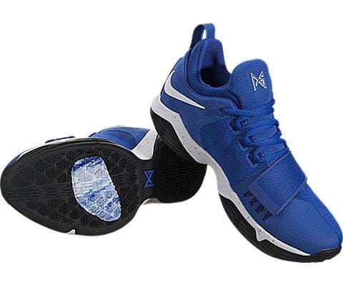 Nike Men's PG1 Basketball Sneakers Blue White Size 10.5 D (US)