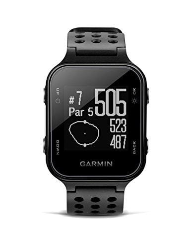 Garmin Approach S20, GPS Golf Watch with Step Tracking, Preloaded Courses, Black