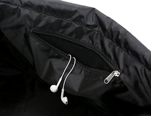 Sports Duffel Bag Gym Bag Travel Duffle for Men and Women with Shoes Compartment - Mouteenoo (One Size, Black/Orange)