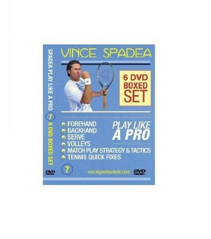ATP Tennis Tour Pro, Vince Spadea's, Play Tennis Like A Pro, 6 DVD BOXED SET!