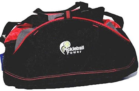 Pickleball Marketplace "Small" Duffle Bag - New/embroidered - Carry Paddles - BLK/RED