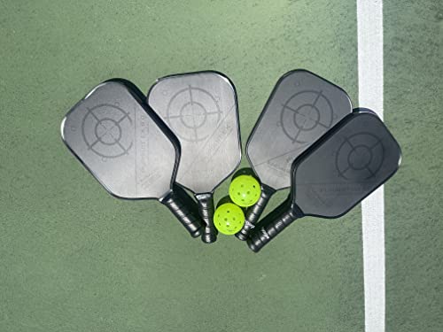 Engage Pursuit MX Graphite Pickleball Paddle – Rough Texture for Long Lasting Spin – Responsive Core for Control and Feel – Standard Grip, Lightweight (7.5-7.8 oz) - USAP Approved
