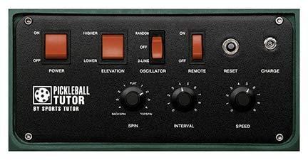 OnCourtOffCourt Pickleball Tutor Plus (Battery Included) - Easily Adjustable for Any Shot/Up to 65 MPH Ball-Speed