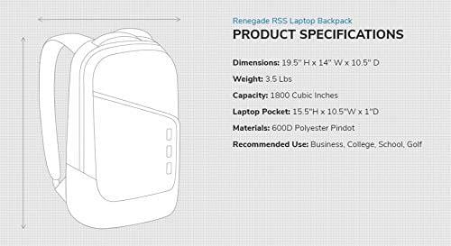 OGIO Renegade RSS Day Pack, Large, Black Pindot