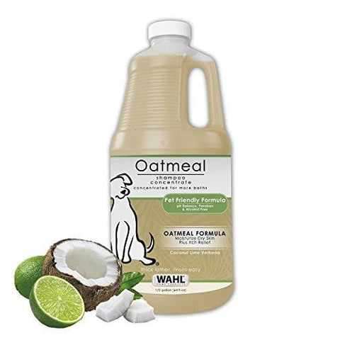 WAHL Oatmeal Dog/Pet Shampoo Tan 821004-050 Moisturizing Oatmeal Dog Grooming Shampoo for Dry, Itchy, Sensitive Skin