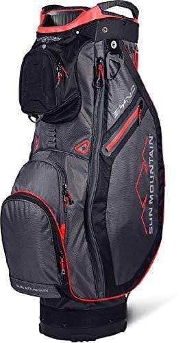 Sun Mountain 2019 Sync Cart Bag - Gunmetal-Black-Red