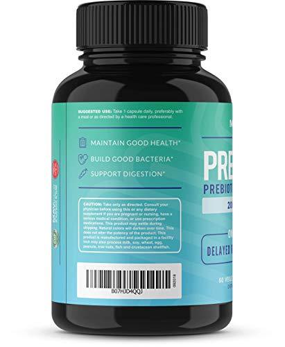 Pre+Probiotic Formula Designed to Support Digestion and Build Good Bacteria in The Gut While Maintaining Support for The Overall Health of Body - 7 Powerful Strains; Vegetarian Friendly; Non-GMO