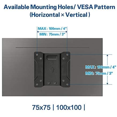 TV Mount Lockable RV TV Mount for 10-26 Inch Flat Screen TV, RV Mount for Camper Marine Boat Trailer, Easy One Step Lock Full Motion RV TV Wall Mount up to VESA 100x100mm, 22 LBS Mounting Dream MD2209