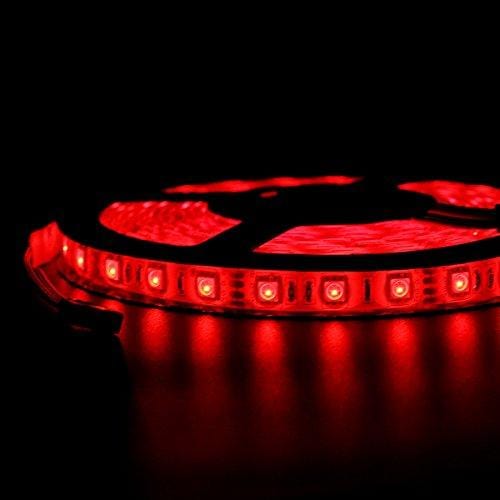 SUPERNIGHT LED Strip 16.4Ft 5050 Waterproof 300leds Adhesive Rope Lights,RGB Color Changing Kit with LED Flexible Strip and 44 Key Remote Control and 12V DC 5A Power Supply