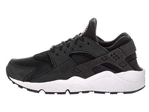 Nike Women's Air Huarache Run Black/Black/White Running Shoe 10.5 Women US