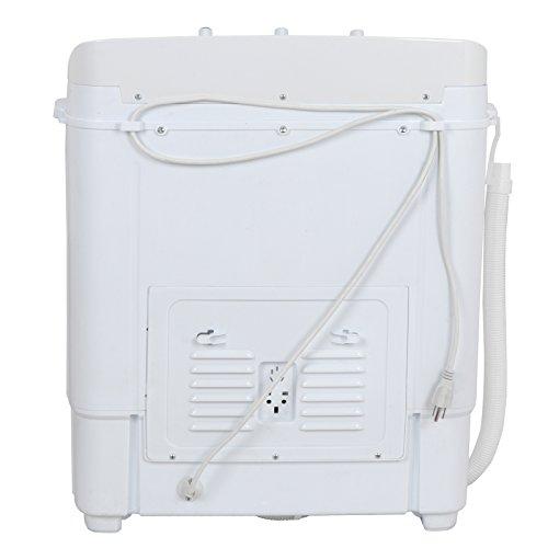ZENY Portable Compact Mini Twin Tub Washing Machine 13lbs Capacity with Spin Dryer, Lightweight Small Laundry Washer for Apartments, Dorm Rooms,RV's