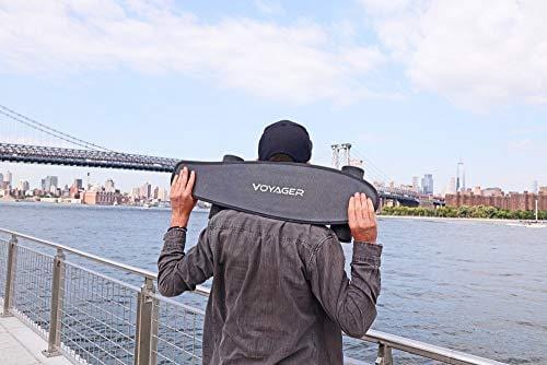 Voyager Neutrino Compact Electric Cruiser Skateboard with Bluetooth Remote, 350W Brushless Motor, 12.5 MPH Max Speed, up to 7 Mile Range (Black)