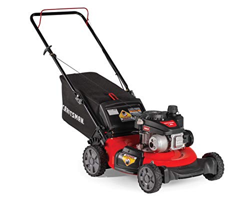CRAFTSMAN M105 140cc 21-Inch 3-in-1 Gas Powered Push Lawn Mower with Bagger
