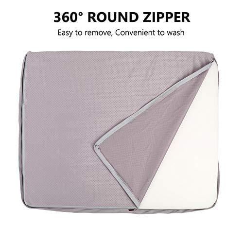 Large Dog Bed Crate Pad Dog Mat Mattress Pet Beds Foam Cushion with Washable Cover Anti-Slip 39.37"