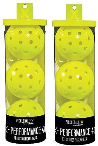 Franklin 52821 X-Performance 3 Pack Optic Yellow Pickleballs - Quantity 2 - Ultra Pickleball