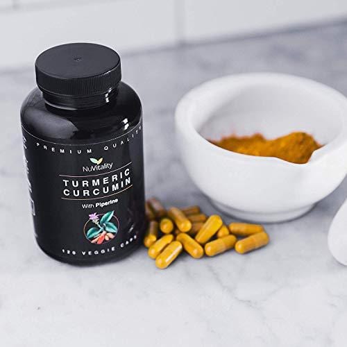 Turmeric Curcumin with Piperine (Black Pepper Extract) - 120 Veggie Capsules - Premium Quality with 95% Standardized Curcuminoids - Best Absorption & Potency - Pain Relief & Joint Support Supplement