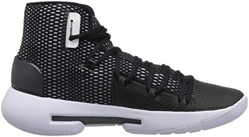 Under Armour Men's Drive 5 Basketball Shoe, Black (003)/White, 9.5