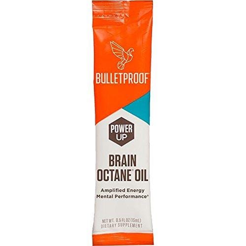 Bulletproof Brain Octane Oil Go Packs, Travel Friendly Packets, Keto Diet Friendly Source of C8 Energy, More Than Just MCT (15 Count)