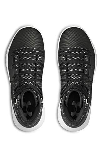 Under Armour Men's Drive 5 Basketball Shoe, Black (003)/White, 9.5