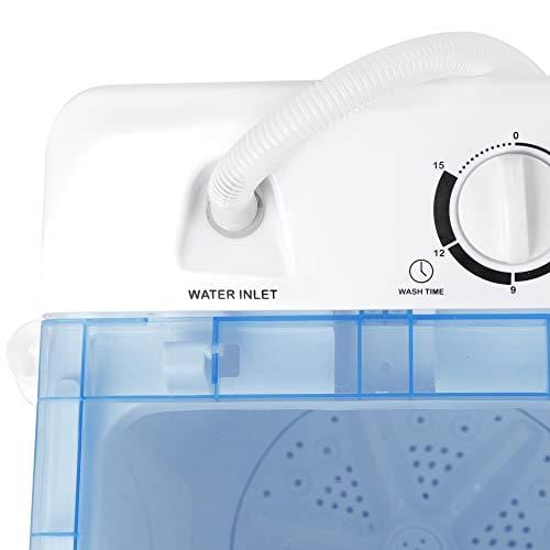 SUPER DEAL 5th Generation Mini Compact Twin Tub Washing Machine 17.6lbs Washer and Spinner 2IN1 Ideal for Dorms, Apartments, RV, Camping