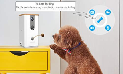 DOGNESS Dog Camera Treat Dispenser,HD Video WiFi Pet Camera with 2-Way Audio and Night Vision,Monitor Your Dogs and Cats