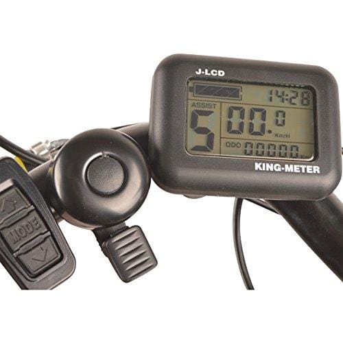 DJ Mountain Bike 750W 48V 13Ah Power Electric Bicycle, UL 2849, Matte Black, LED Bike Light, Fork Suspension and Shimano Gear,