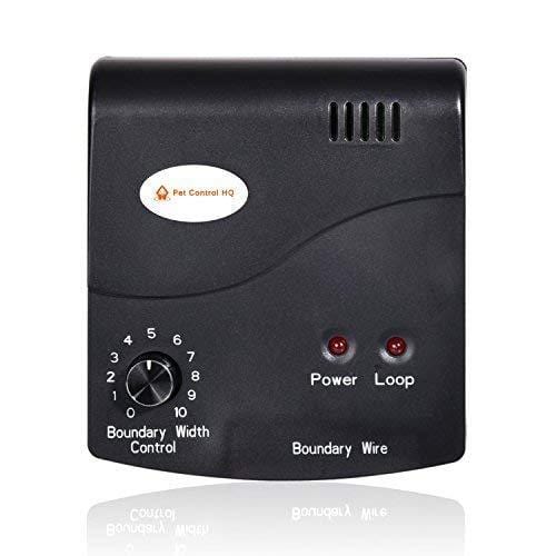 Wireless Combo Electric Dog Fence System with Remote Dog Training Collar by PetControlHQ, Safe Dog Containment, Waterproof, Rechargeable Dog Shock Collar & Fence That’s Invisible (1 Collar w Remote)