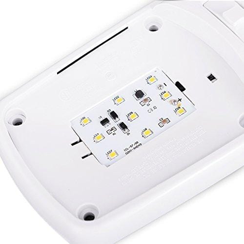 MICTUNING 12V LED RV Ceiling Double Dome Light Fixture 11.5 inches RV Interior Lighting with Switch for Trailer Camper (Warm White, Pack of 3)