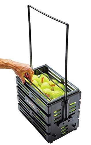 Tourna Ballport Deluxe Tennis Ball Hopper with Wheels - Holds 80 Balls - Ultra Pickleball